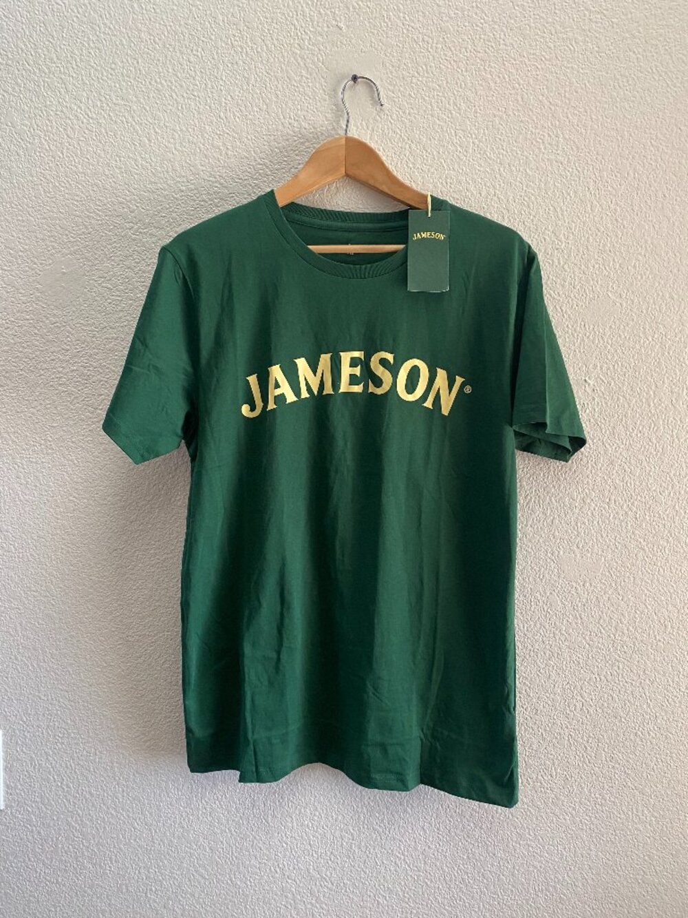 NWT Jameson Drink Responsibly Better Cotton Green T-Shirt Large NEW Whiskey